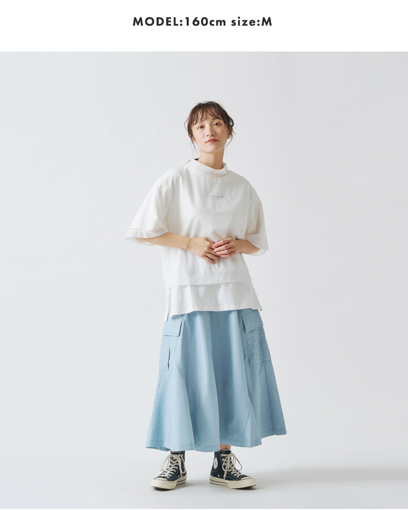 kelen(ケレン)2PメッシュレイヤードプリントTシャツ“ESSA”lkl25sbl2233