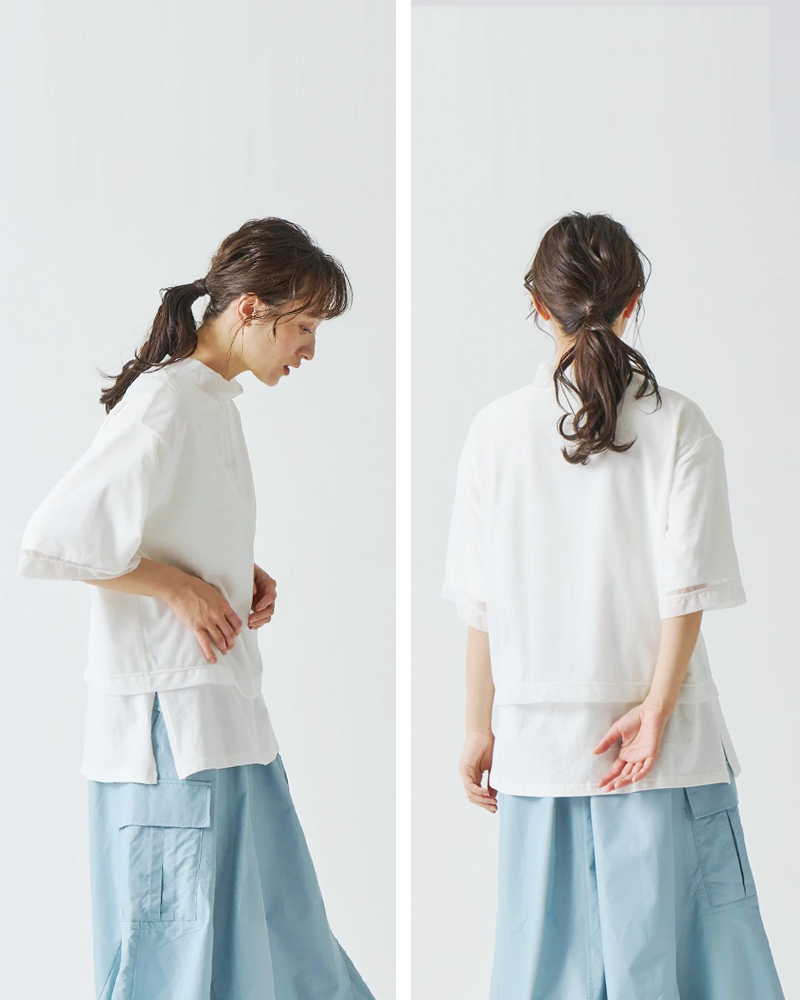 kelen(ケレン)2PメッシュレイヤードプリントTシャツ“ESSA”lkl25sbl2233