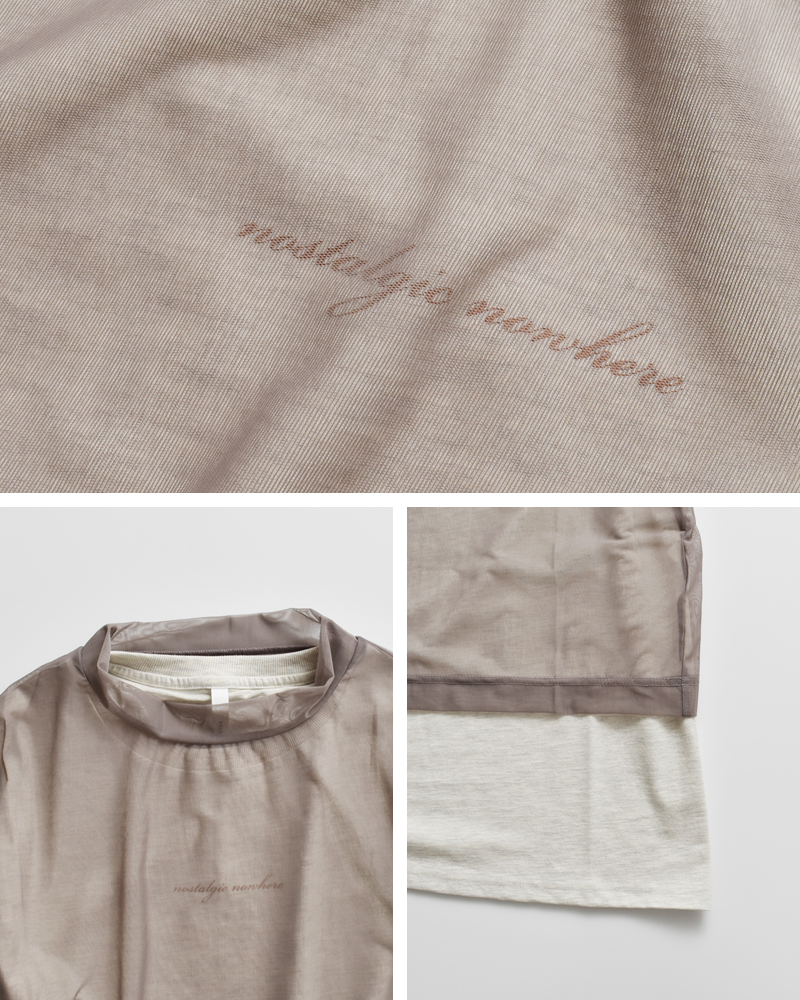 kelen(ケレン)2PメッシュレイヤードプリントTシャツ“ESSA”lkl25sbl2233