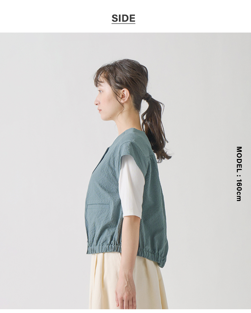 30%OFF】kelen ケレン シアサッカー デザイン ブラウス “UMURU