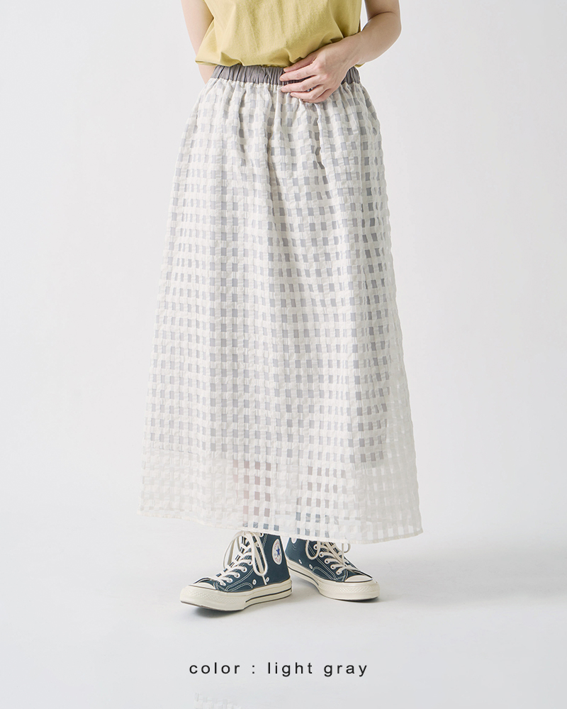 kelen(ケレン)シアーチェックスカート“WISS”lkl25ssk2041