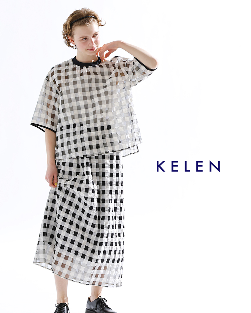 kelen(ケレン)シアーチェックスカート“WISS”lkl25ssk2041