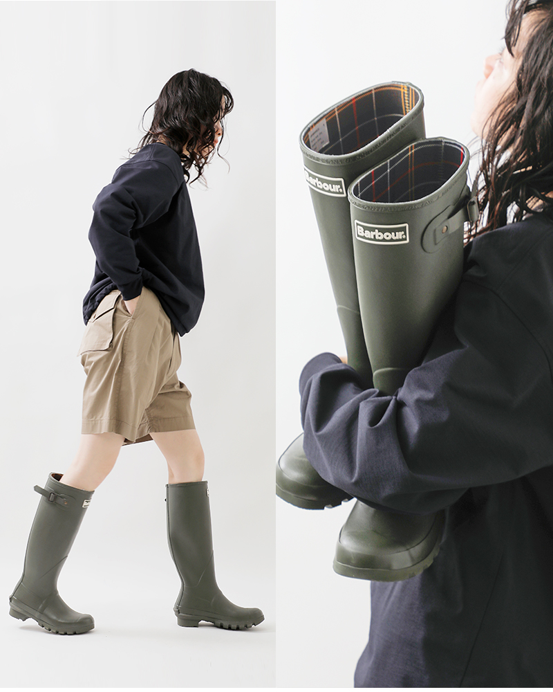 Barbour バブアー トール ウェリントン レイン ブーツ “BEDE