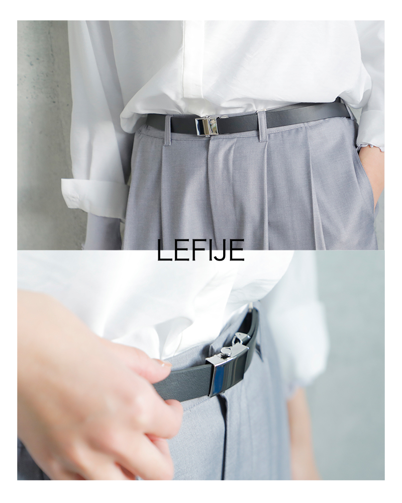 LEFIJE(レフィエ)カウレザーGIベルト“Tresor”m4689a