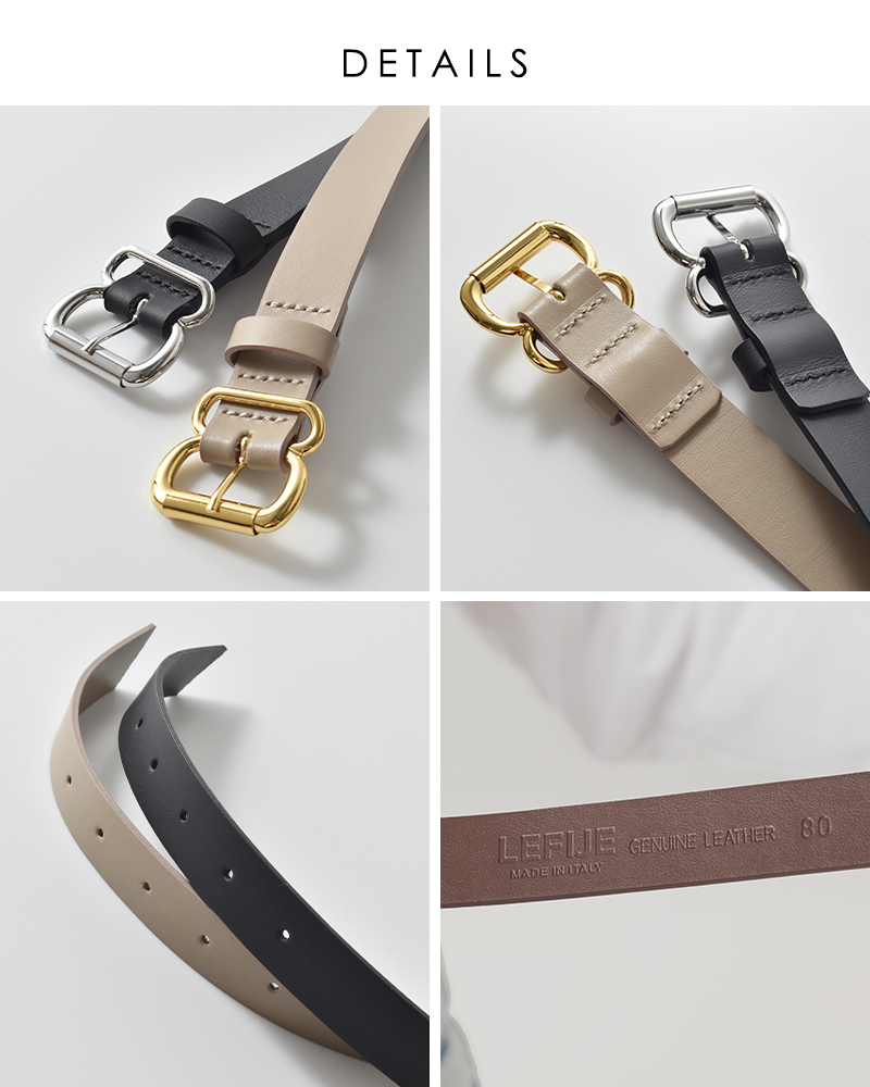 LEFIJE(レフィエ)カウレザーリングベルト“Tresor”m5032a