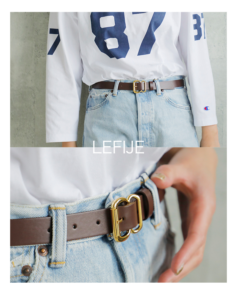 LEFIJE(レフィエ)カウレザーリングベルト“Tresor”m5032a