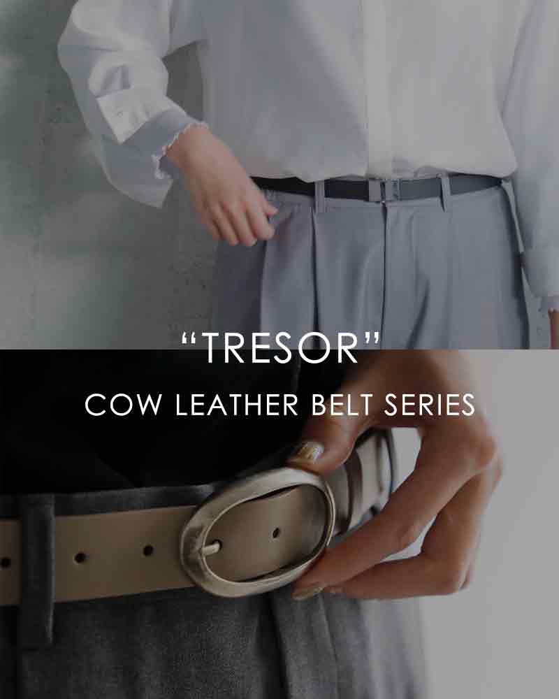 LEFIJE Tresor カウレザー ベルト LEFIJE レフィエ カウレザー ベルト Tresor m4621aesor
