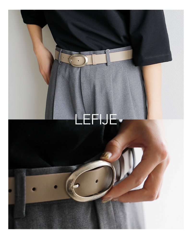 LEFIJE(レフィエ)カウレザーリングベルト“Tresor”m5047a