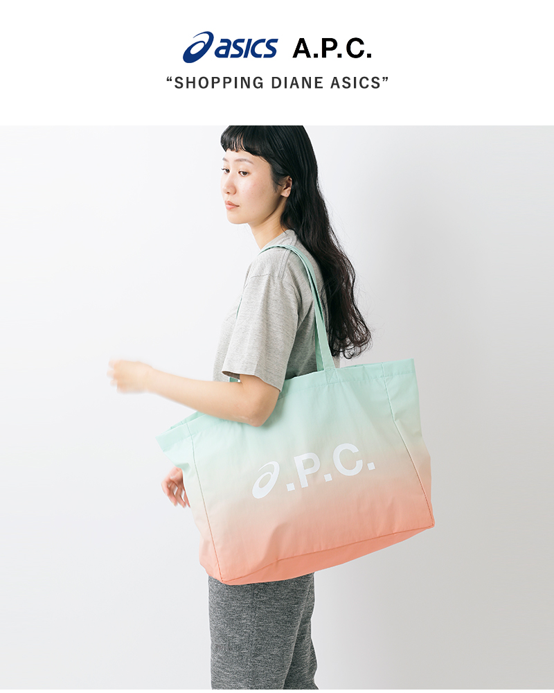 A.P.C.(アー・ペー・セー)ショッピングダイアンアシックストートバッグ“SHOPPINGDIANEASICS”m67002
