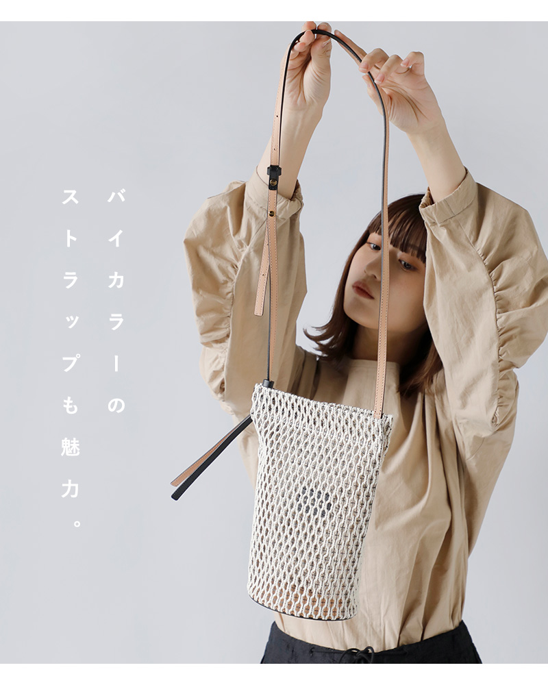 MARY AL TERNA(メアリオルターナ)コットンメッシュショルダーバッグ“GAP”ma4124bg-45