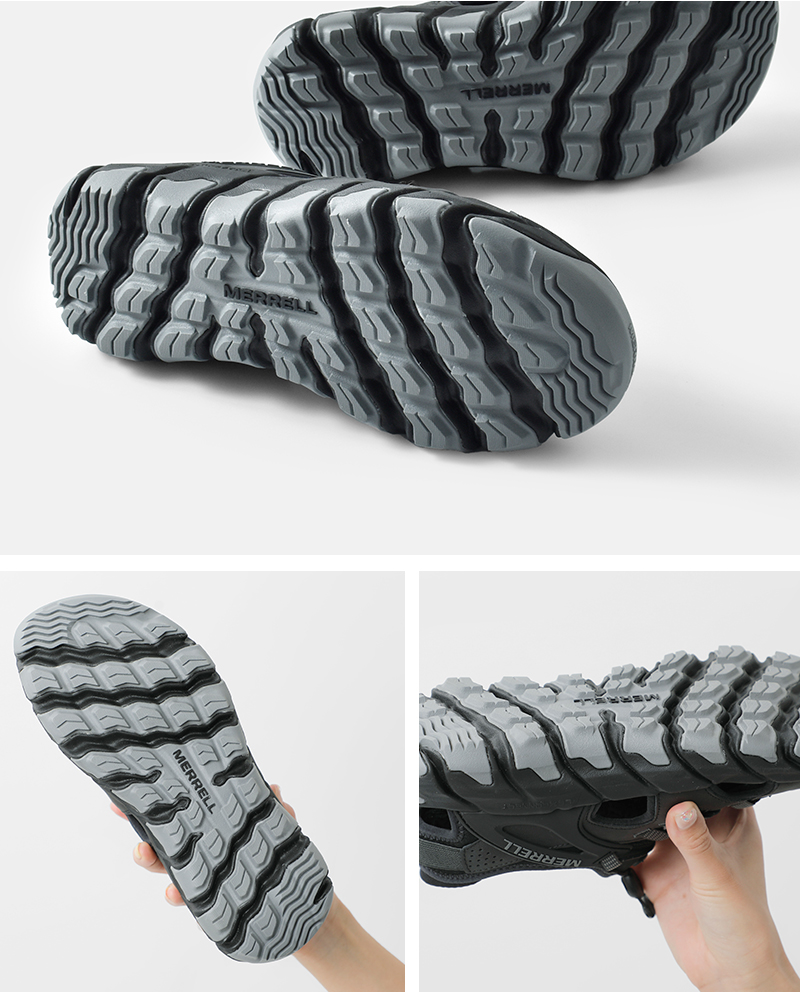 MERRELL(メレル)撥水レザーメッシュアッパースニーカーサンダル“MAIPOEXPLORERSIEVE”maipo-ex-sieve