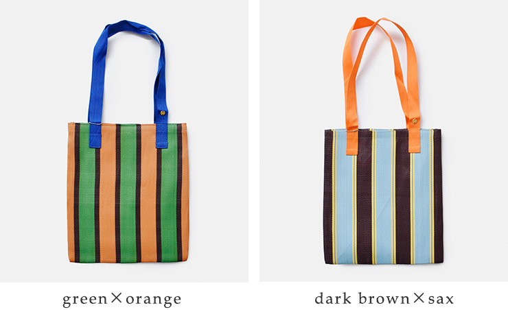 Lila&Fleur(リラアンドフルール)ストライプマーケットバッグmarket-bag-same1