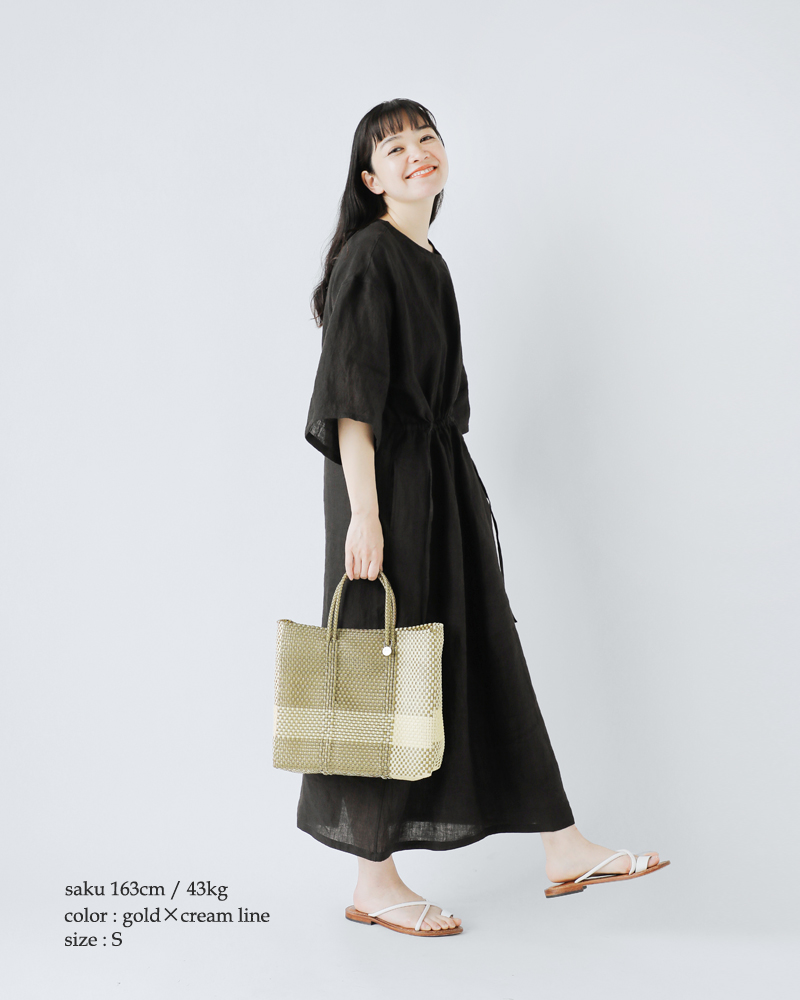 Letra レトラ メルカドバッグ S “CROSS LINE / MINI CHECK