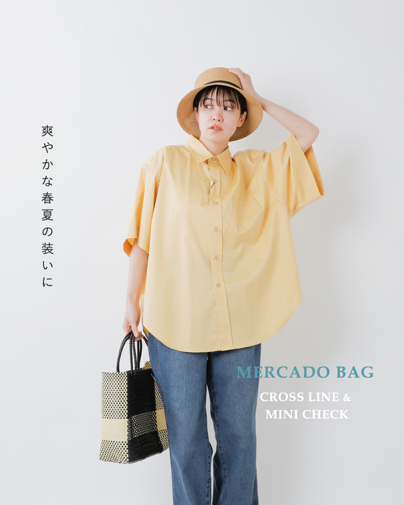 Letra メルカドバッグ　レトラ　チェック short s 楽天市場】Letra レトラ メルカド バッグ S“Mini Check” mini
