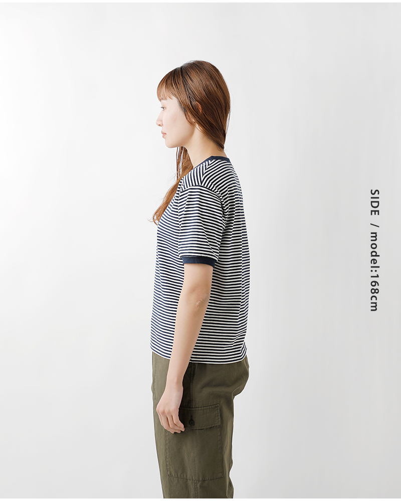 STAR&STRIPE(スターアンドストライプ)ボーダーリンガーTシャツmd-028