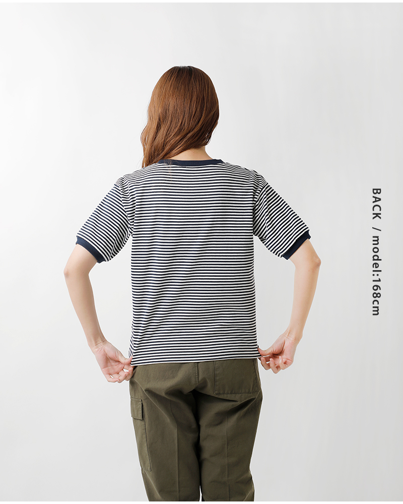 STAR&STRIPE(スターアンドストライプ)ボーダーリンガーTシャツmd-028