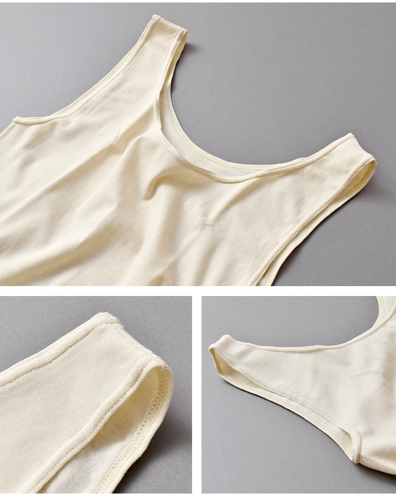 me.(ミードット)スーピマコットンシルクタンクトップme-18352