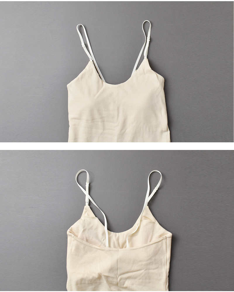 me.(ミードット)スーピマコットンシルクカップ入りキャミソールme-18358