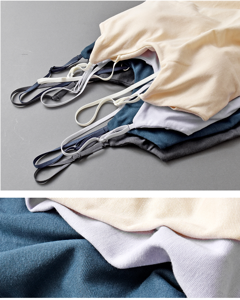 me.(ミードット)スーピマコットンシルクカップ入りキャミソールme-18358