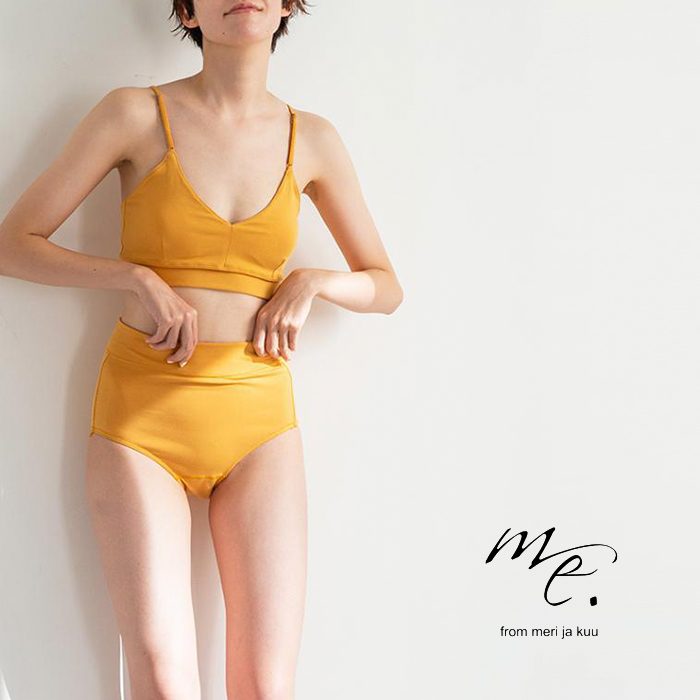 me.ミードット シトラテックブラトップ＆ショーツ　marigold ゆうパケット選択可】me. ミードット オーガニックコットン