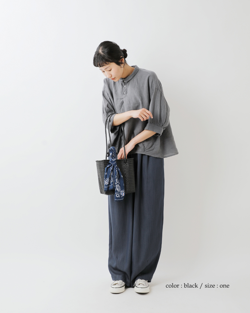 Letra(レトラ)スリムメルカドバッグ“PLAIN/MINICHECK”mercadobucket-sl