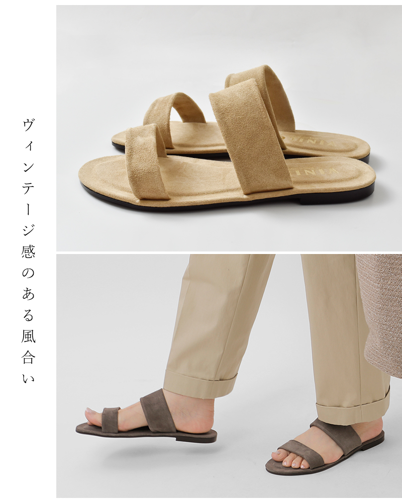 VINILO ブラック コンフォートサンダル ヴィニーロ スエードサンダル m10_fs_422977.jpg?$itemSlide$