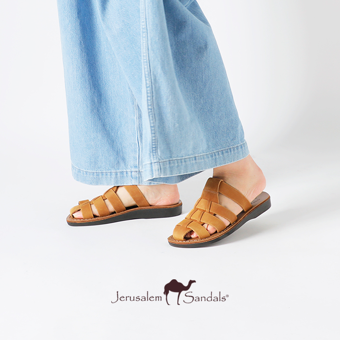 Jerusalem Sandals(エルサレムサンダル)レザーパシフィックスライドサンダルmichael-slide