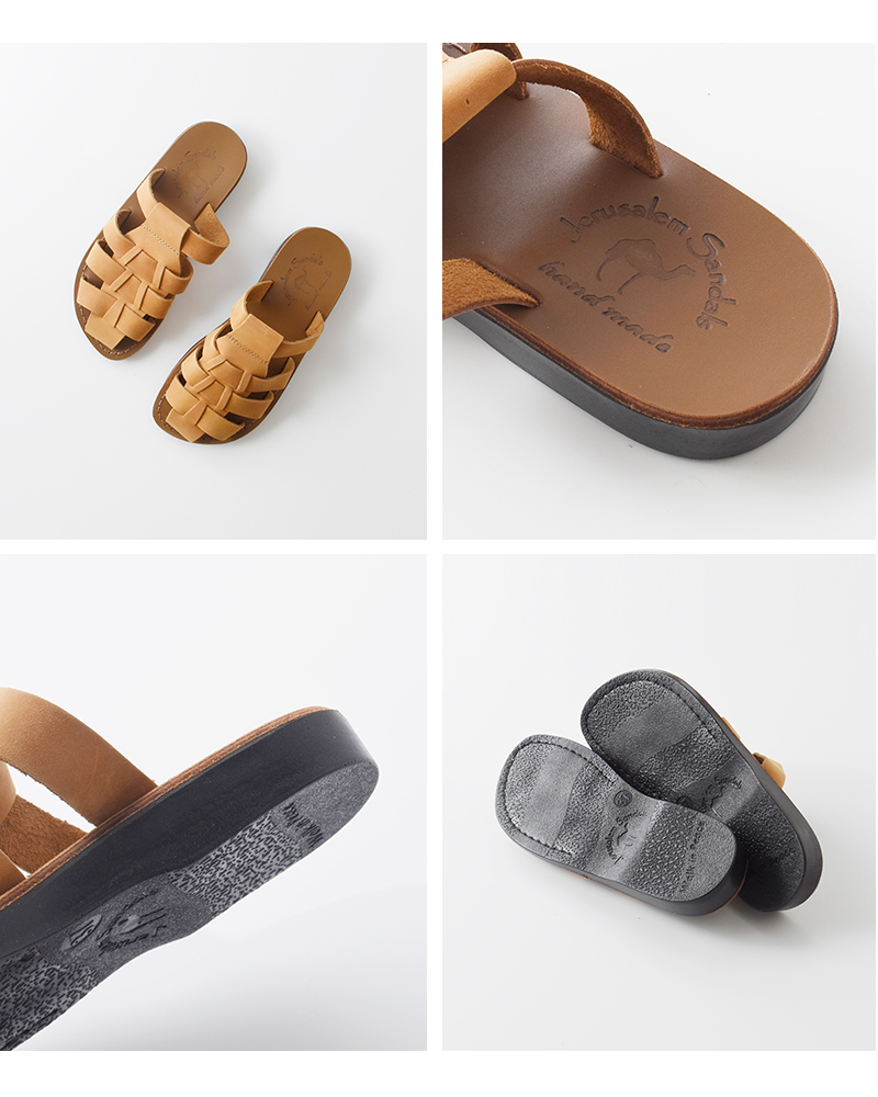 Jerusalem Sandals(エルサレムサンダル)レザーパシフィックスライドサンダルmichael-slide