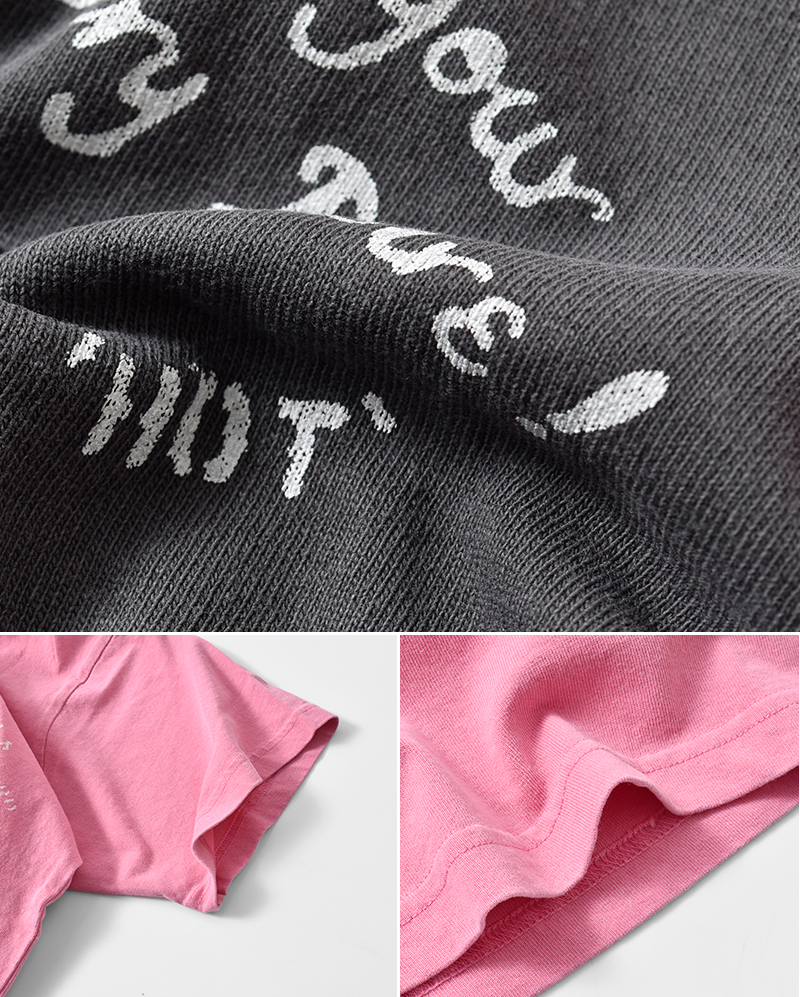 kha:ki(カーキ)ピグメントダイコットン天竺ステンシル風プリントTシャツ“PIGMENTTEESTENCIL”mil25hcs3438