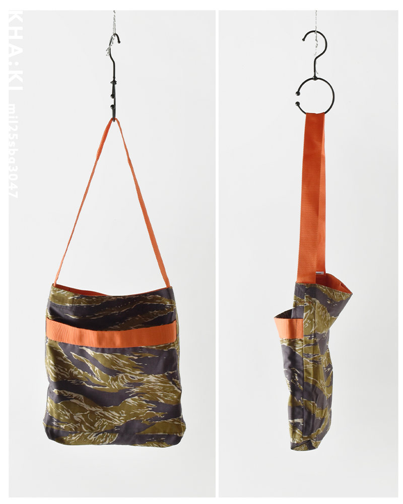 kha:ki(カーキ)コットンヘリンボンツイルリバーシブルトートバッグ“REVERSIBLETOTEBAG”mil25sbg3047