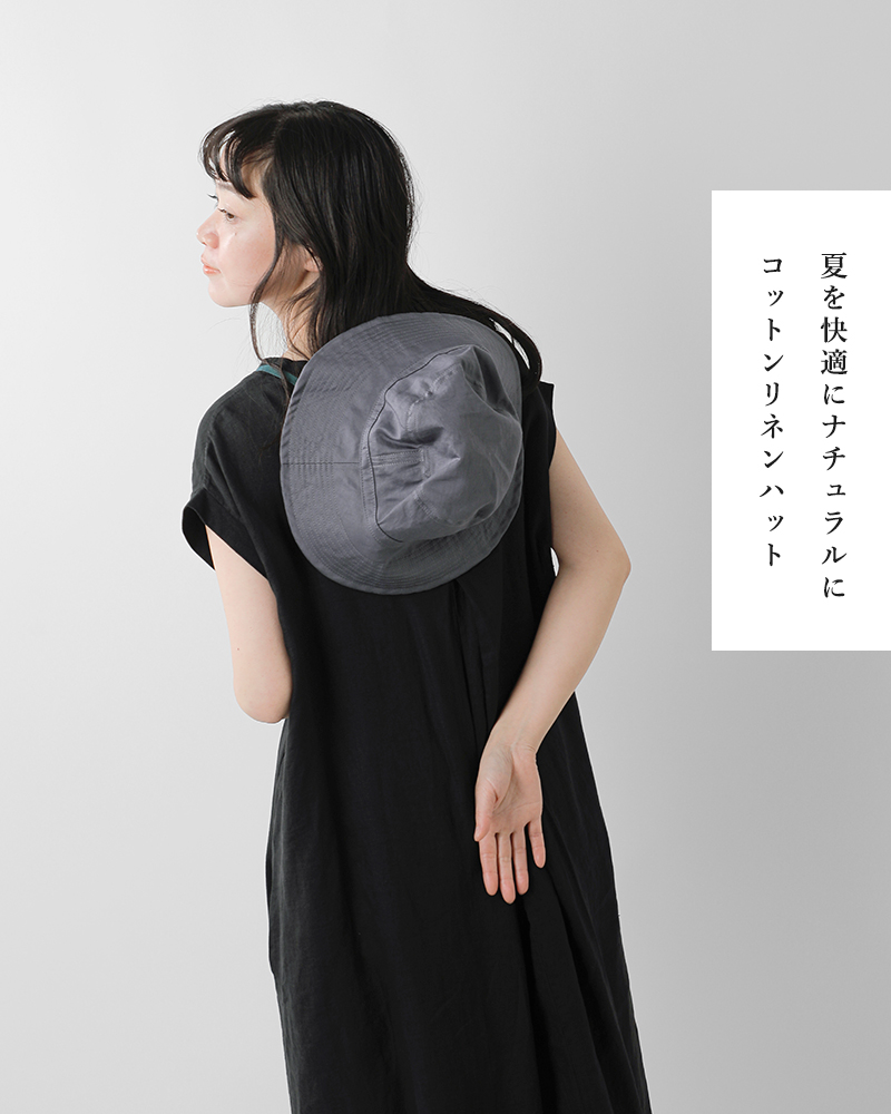 50%OFF】chisaki チサキ リネン コットン リボン ハット “Milai