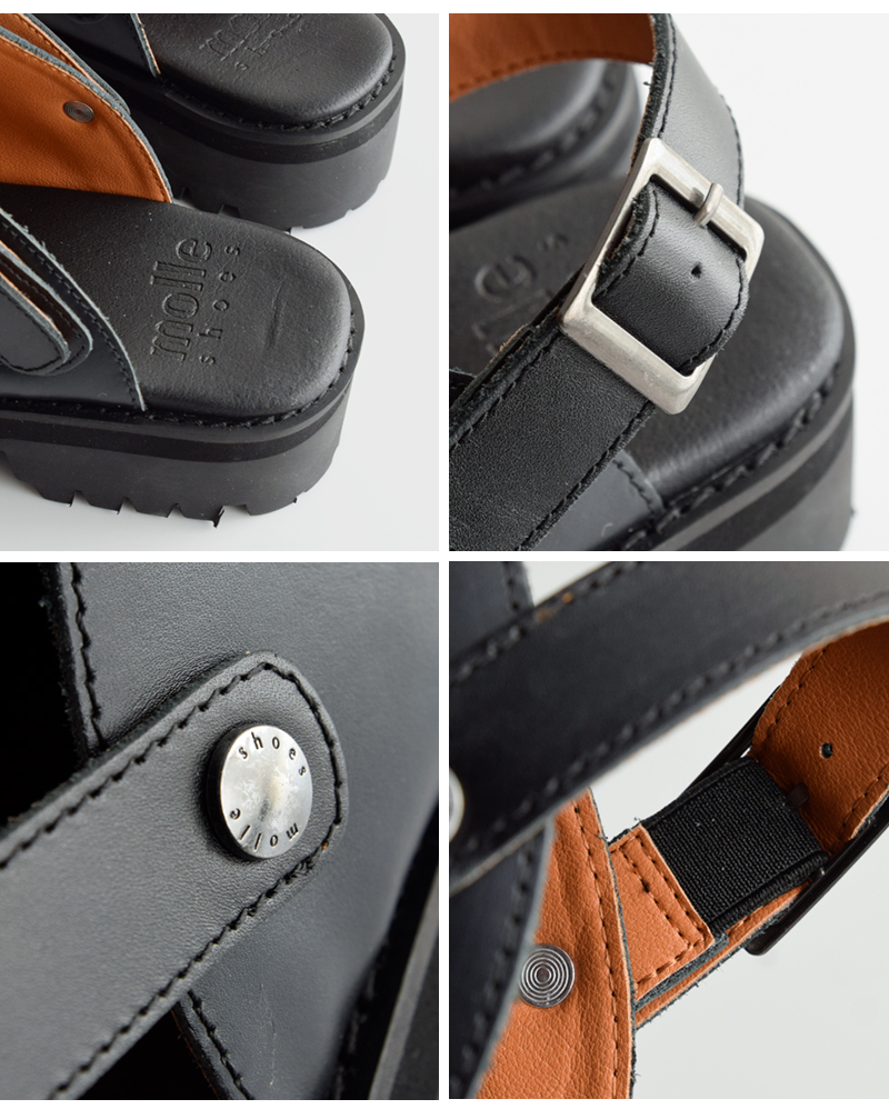 molle shoes(モールシューズ)撥水 カウレザー エンジニア 2way サンダル “ENGINEER SANDAL” mls210301-14