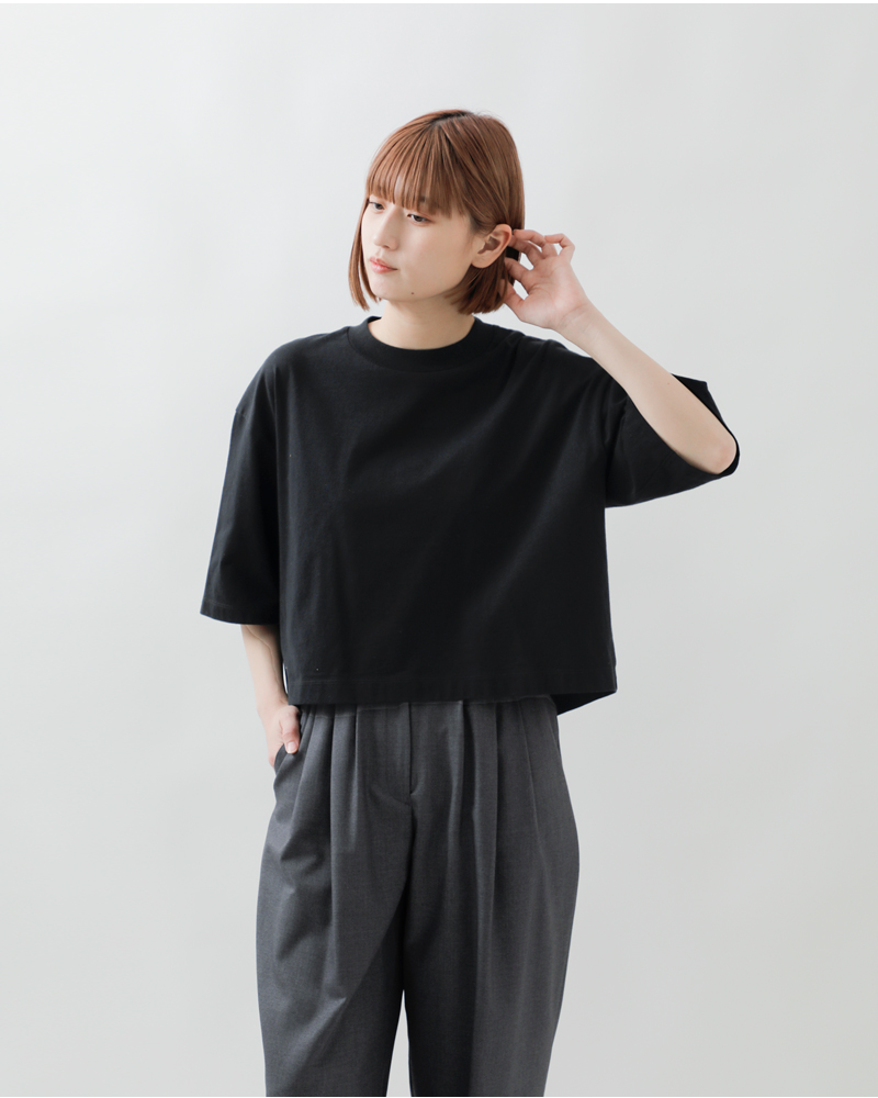 MANON(マノン)コットン6分袖ワイドTシャツ“HALFSLEEVETEE”mnn-c-153