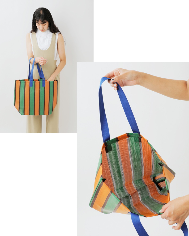 Lila&Fleur(リラアンドフルール)ストライプマザーズバッグmothers-bag