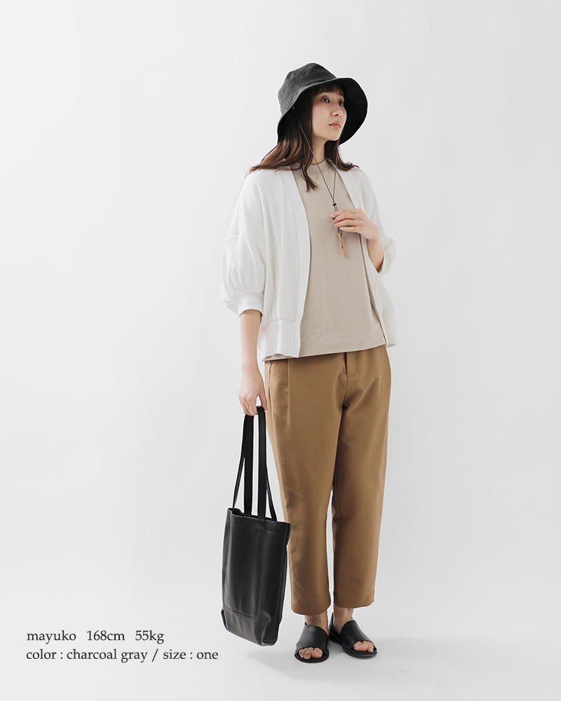 ninetailorベルギーリネン ハット “Canna Hat” n-1074