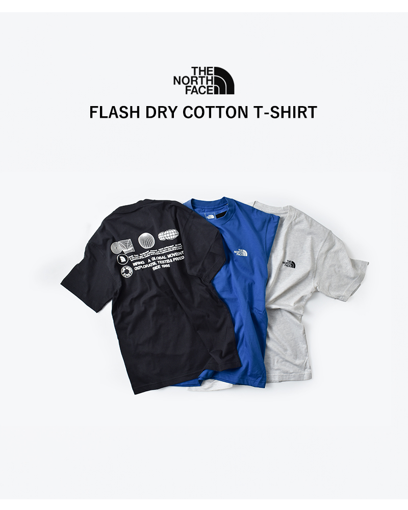 THE NORTH FACE / フラッシュドライグリッドコットンティー 公式】ショートスリーブフラッシュドライグローブグリッド