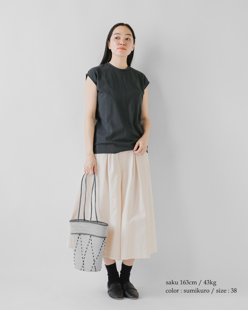 NOUVELLES DU PARADIS(ヌーベル ドゥ パラディ)トロワ天竺コットンフレンチTシャツpc19101a