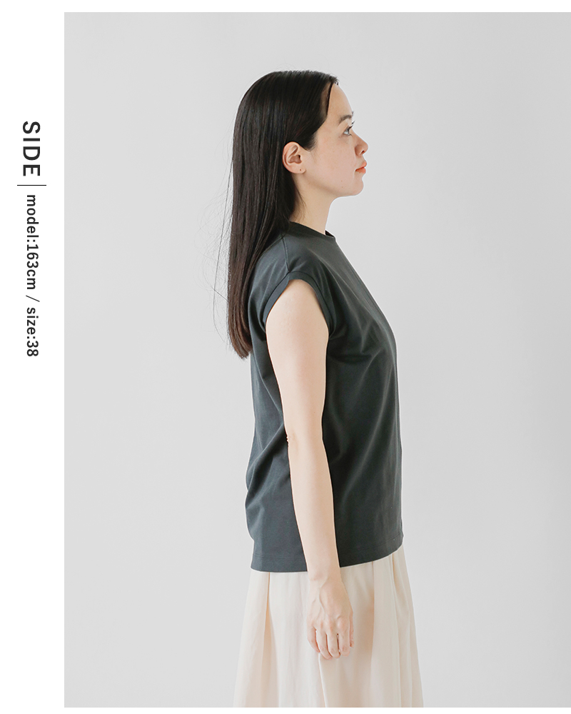 NOUVELLES DU PARADIS(ヌーベル ドゥ パラディ)トロワ天竺コットンフレンチTシャツpc19101a