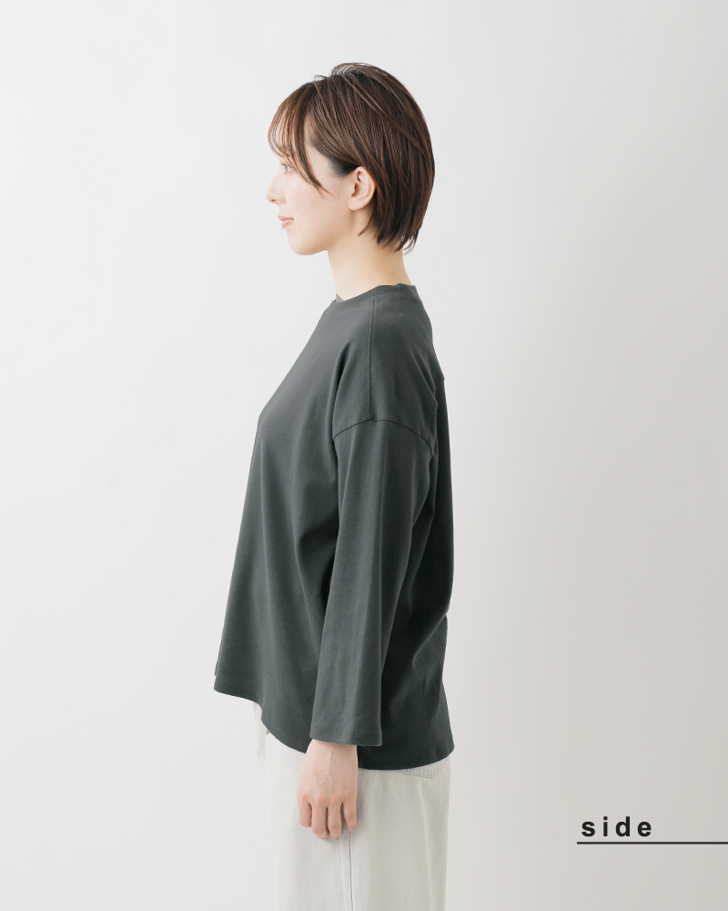 NOUVELLES DU PARADIS(ヌーベル ドゥ パラディ)トロワフライス8分袖プルオーバーpc25116