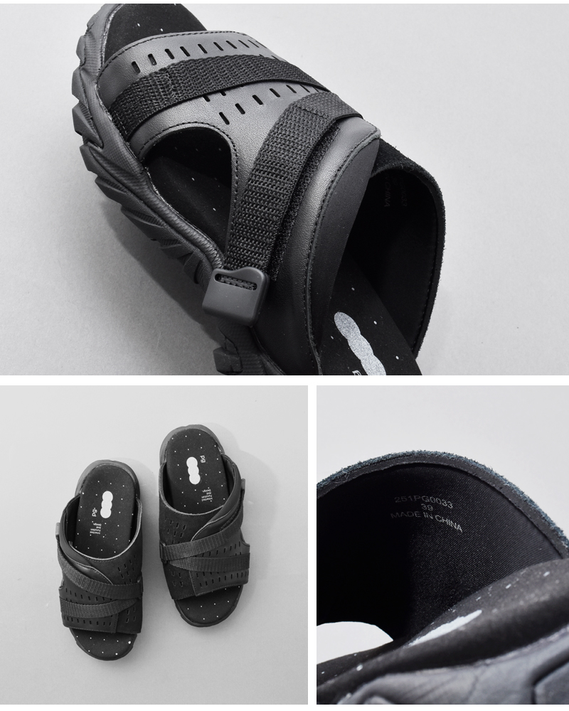 pg(ピージー)カウスエードビブラムソールサンダル“DELTA”pg-0033w