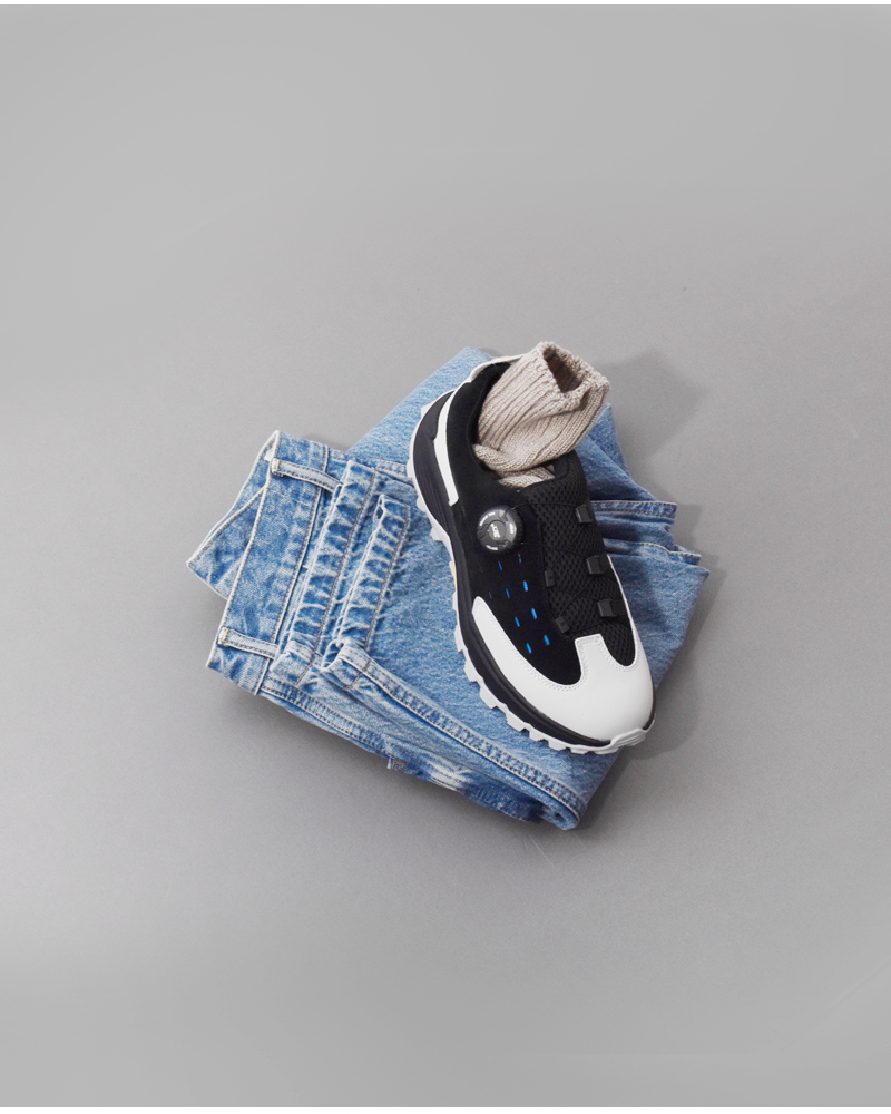 pg(ピージー)カウスエードナイロンメッシュスニーカー“SHOT”pg-0039w