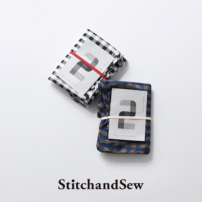 StitchandSew(スティッチアンドソー)ギンガムチェックミディアムサブバッグpg50m