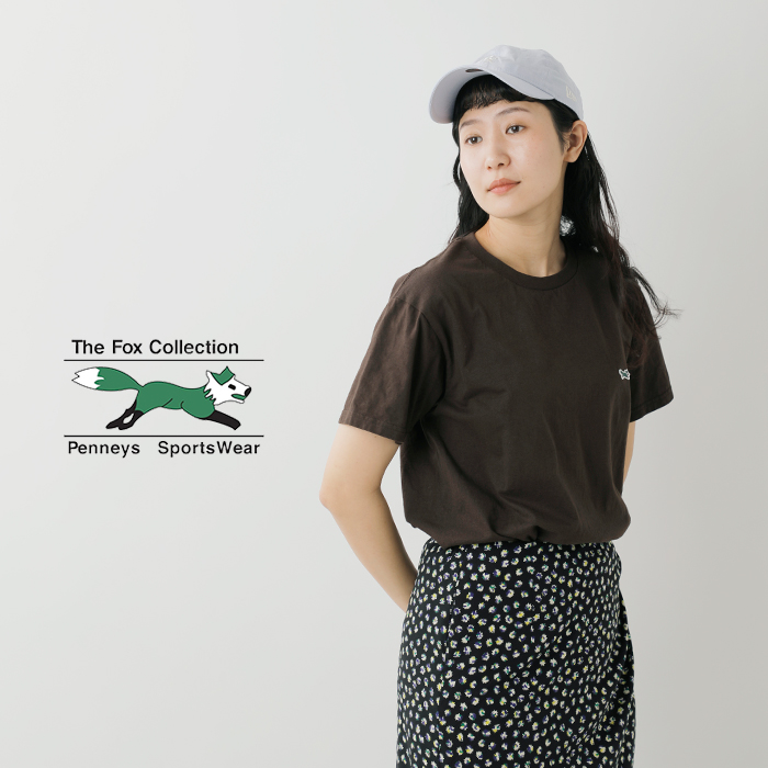 PENNEYS(ペニーズ)THEFOXコットンベーシッククルーネック半袖Tシャツpn21s016