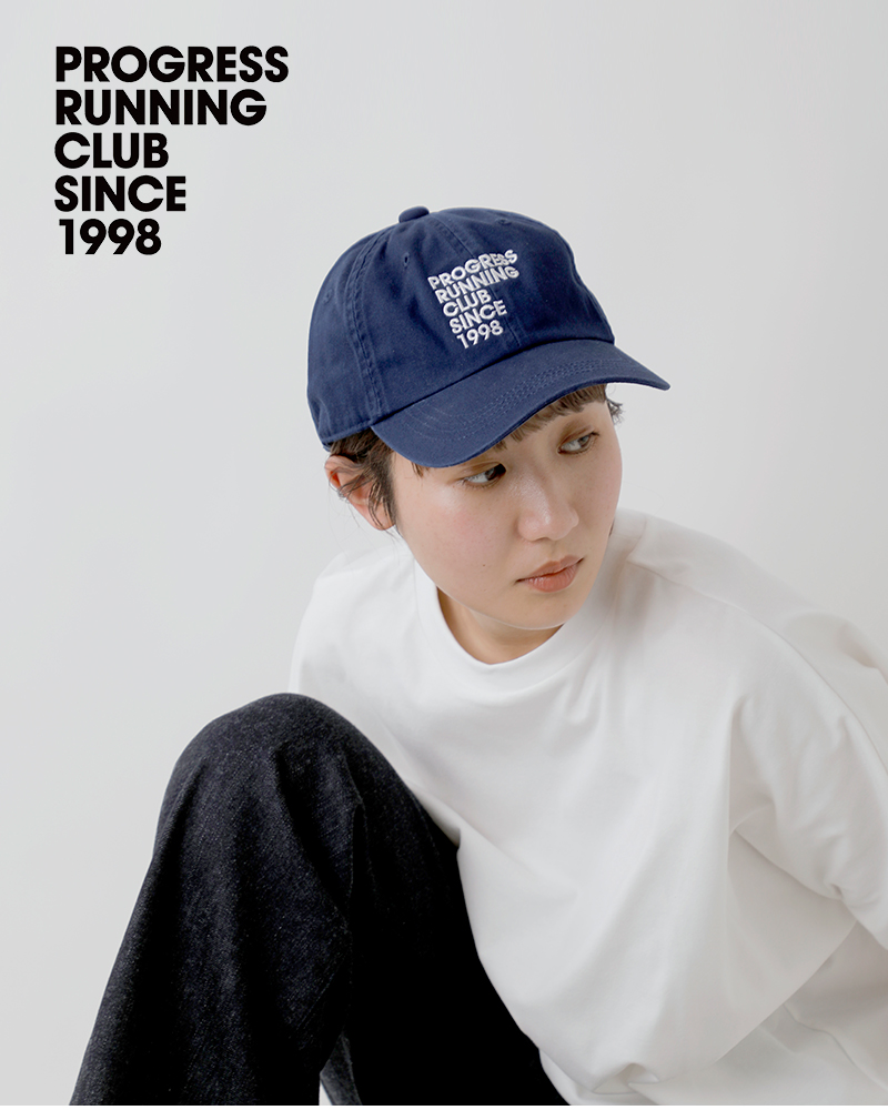 PROGRESS RUNNING CLUB(プログレスランニングクラブ)刺繍ロゴキャップ“PRC1998”prc-24ss-10