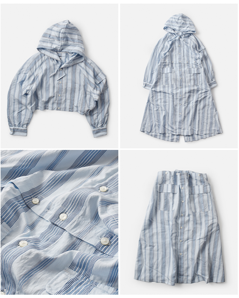 40%OFF】tActi タクティ ビスコース ワイド ストライプ ドレス