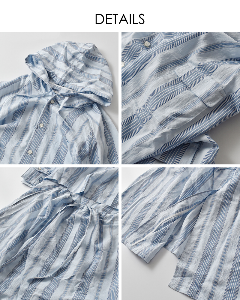 tActi(タクティ)ビスコースワイドストライプドレス“ShiftingDress”qt401