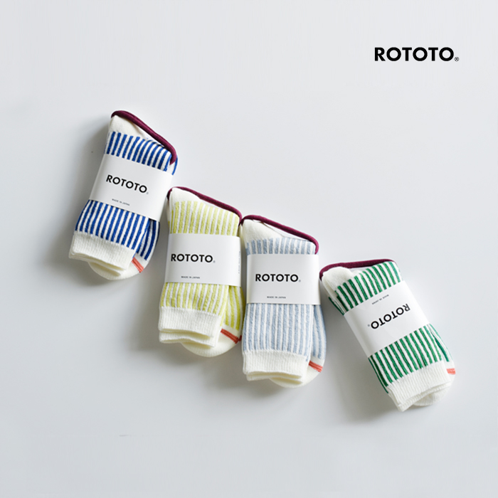 ROTOTO(ロトト)ジャガードバーティカルストライプソックス“VERTICALSTRIPESOCKS”r1586