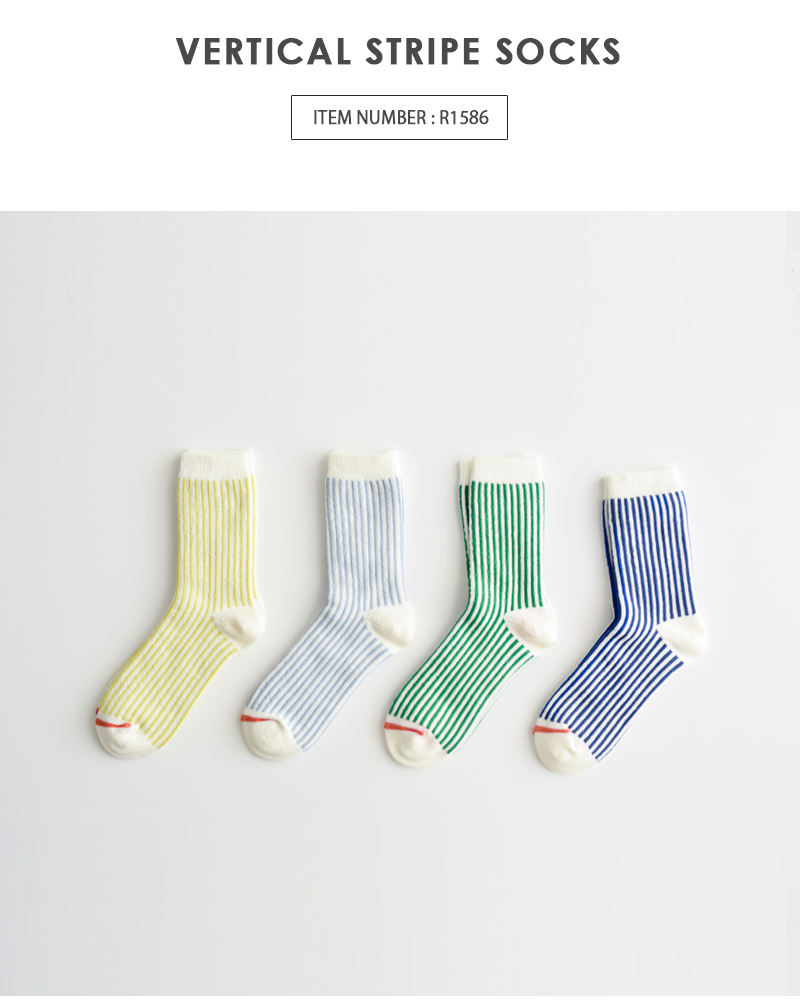 ROTOTO(ロトト)ジャガードバーティカルストライプソックス“VERTICALSTRIPESOCKS”r1586