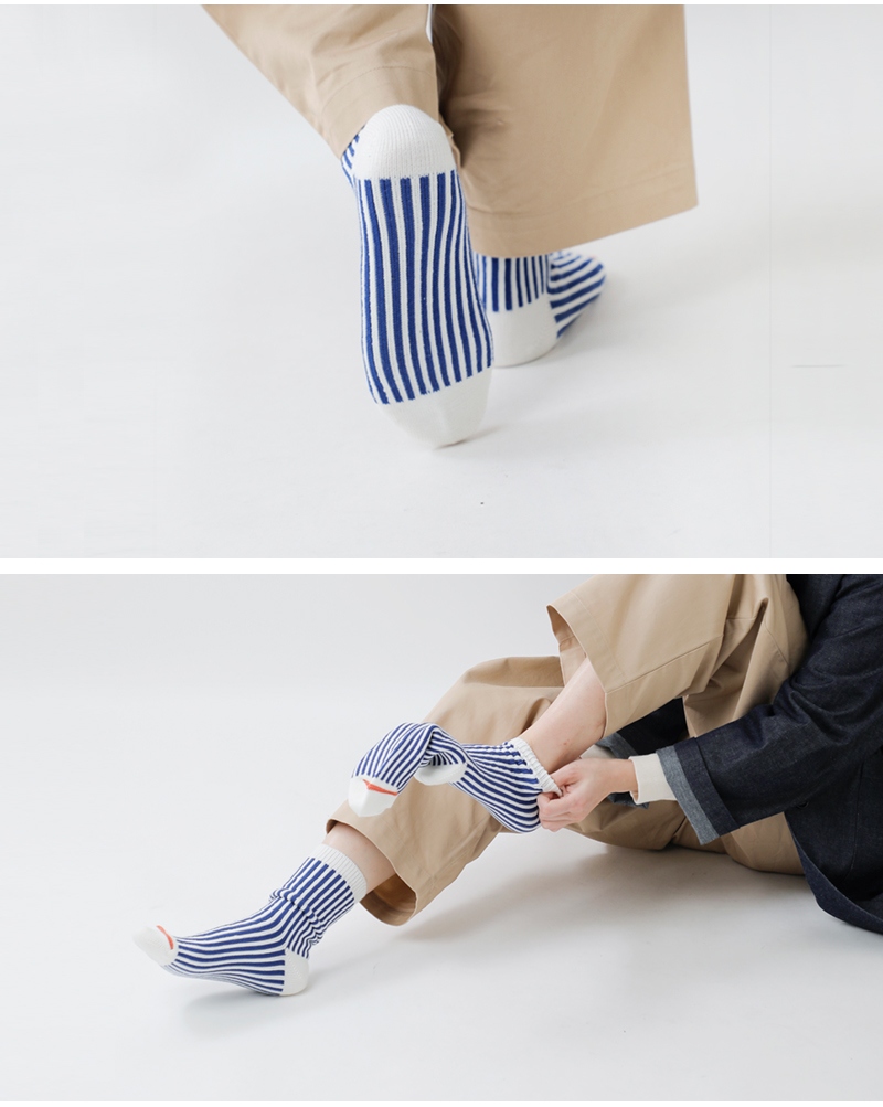 ROTOTO(ロトト)ジャガードバーティカルストライプソックス“VERTICALSTRIPESOCKS”r1586