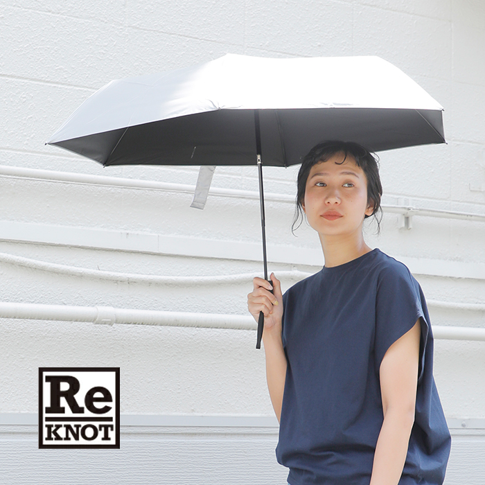 ReKNOT(リノット)晴雨兼用ワンタッチ開閉折りたたみ傘“U/LSUNBLOCKUMBRELLAAUTOMATIC”rkn-25002